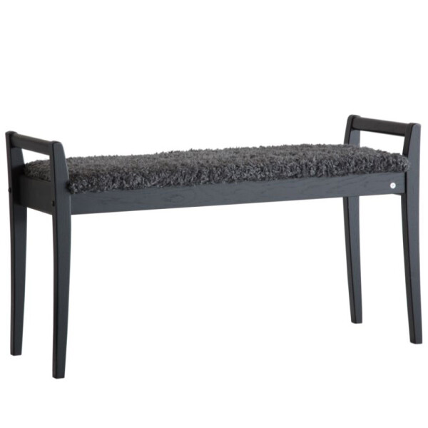 Oscarssons Mobel Meja bank farskinnslook morkgra svart image