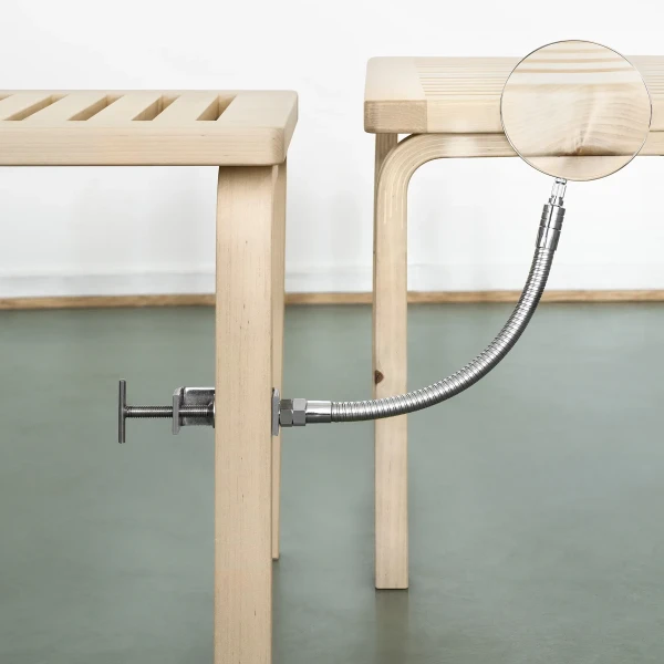 Artek Forest Collection In Situ Bench 153A and Bench 153B wild birch image