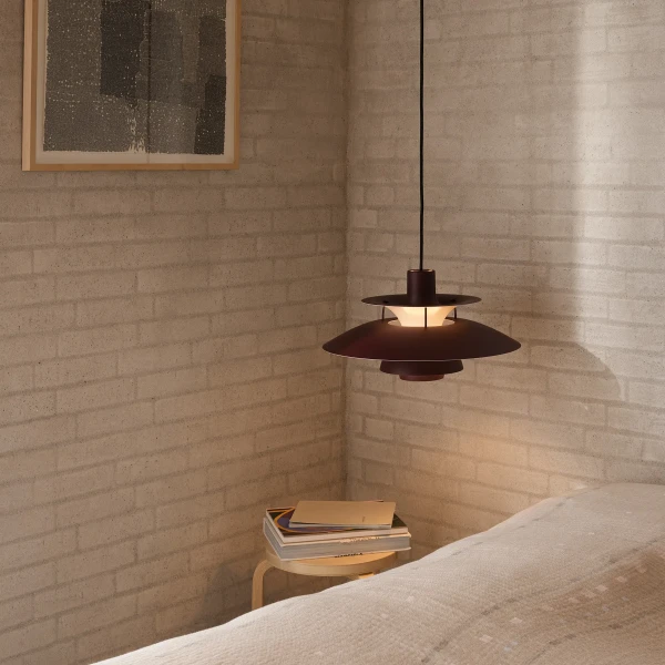 LP PH5 Burgundy Bedside close Odsherred 18083 image