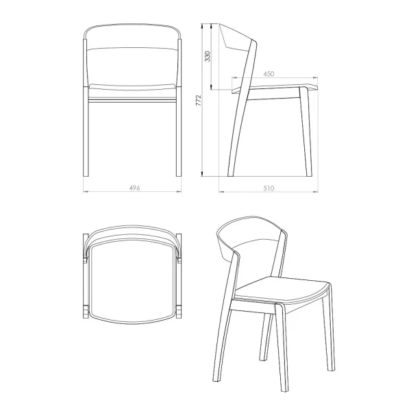 Skovby 825 dimensions image