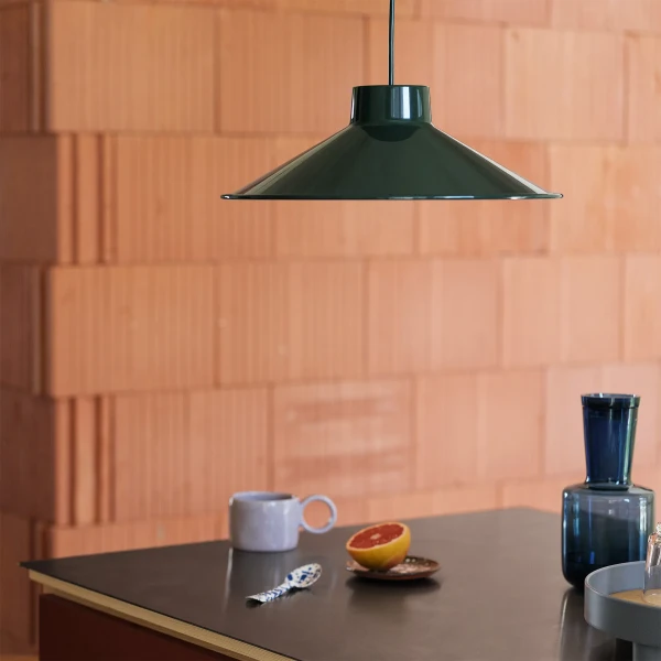 Muuto top pendant lamp 36 dark green interior image