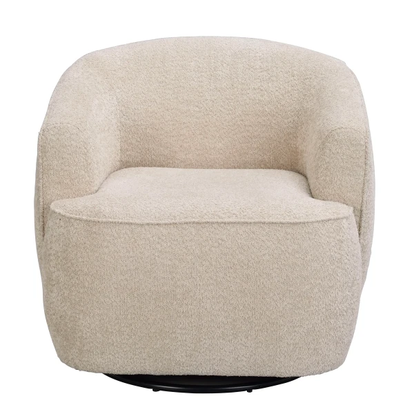125403 a Dermot sofa chair w swing swivel light beige fabric Anna2 kuva