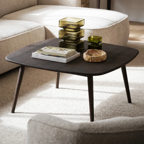 128017 Rowico Tompkins coffee table square brown oak kuva
