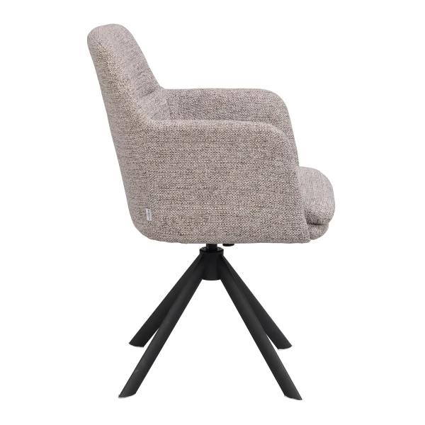 123220 c Gladstone armchair w swivel dark beige image