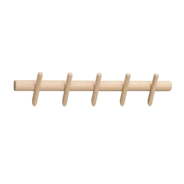 134216 b sb b Hillmond clothes hanger 5 hooks whitepigm oak kuva