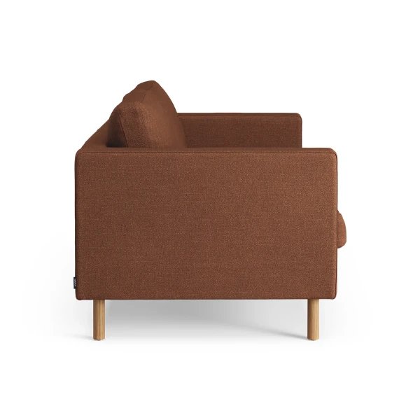 Tyg Sahco Ecriture 0570 Terracotta 2 kuva