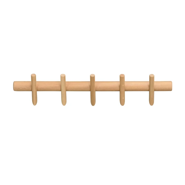134215 b sb a Hillmond clothes hanger 5 hooks oak kuva