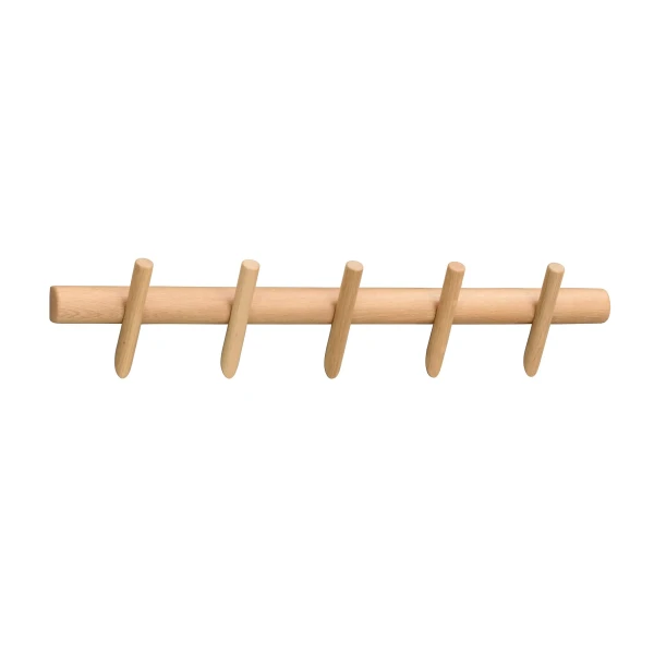 134215 b sb b Hillmond clothes hanger 5 hooks oak kuva