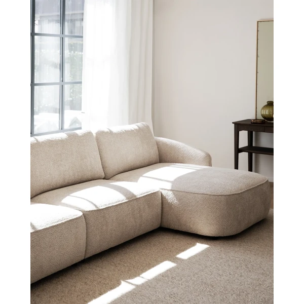 124573 b mb Norris 3 seater chaise longue R light beige 12 kuva