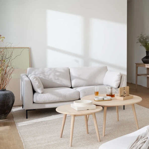 Rowico 25 seater light beige black metal kuva