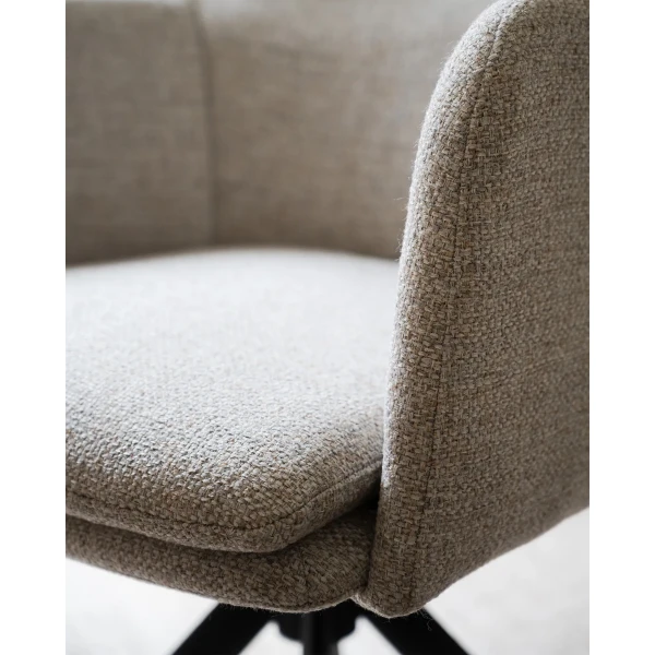 123222 b mb Gladstone armchair light beige tyg black metal 02 image