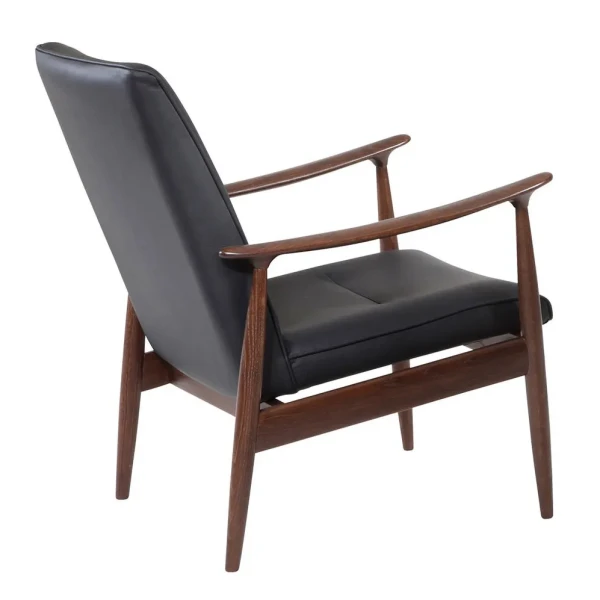 Broderna Anderssons LEGEND nojatuoli mahonki musta nahka 2 kuva