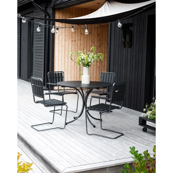 Varax Suvisaari musta svart Pyorea Poyta Runt Bord 4405 9009 6417624501549 2 jpg kuva