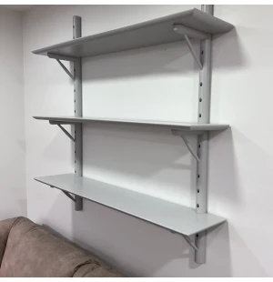 Outlet | Stolab IKON hylly 100x21x100cm harmaamaalattu koivu kuva