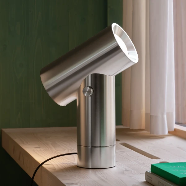 Beam table lamp 45 polished alumnium image