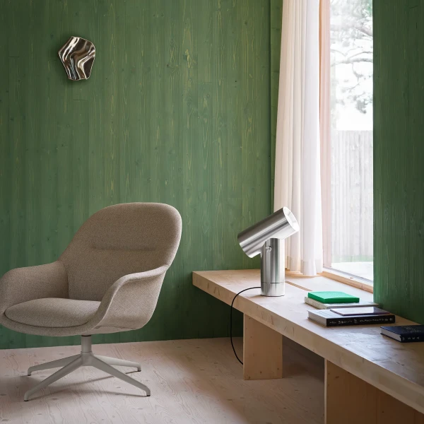 Fiber lounge armchair swivel grey ecriture 240 beam table 45 polished alumnium org image