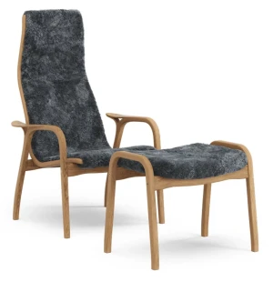 Swedese LAMINO nojatuoli + rahi tammi/charcoal kuva