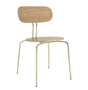 Umage CURIOUS stol, ek/mässing image