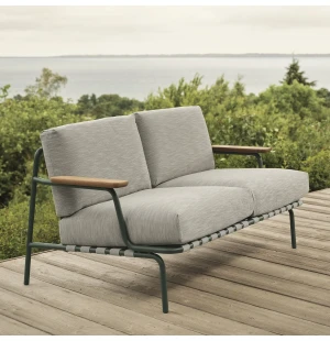 Muuto SETTLE 2-istuttava sohva, tummanvihreä kuva