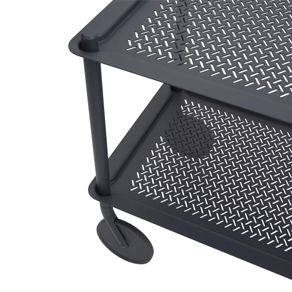 Flow trolley 2 layer blue grey detail Muuto kuva