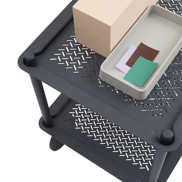 Flow trolley 2 layer blue grey w styling detail 2 Muuto kuva