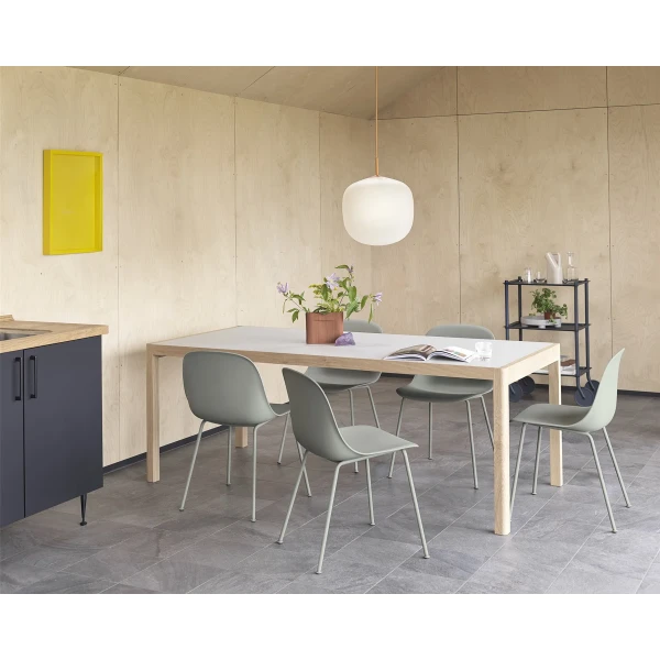 Fiber side chair dusty green workshop table 200 cm rime pendant 37 orange flow trolley ridge h 16 5 muuto org 150 kuva