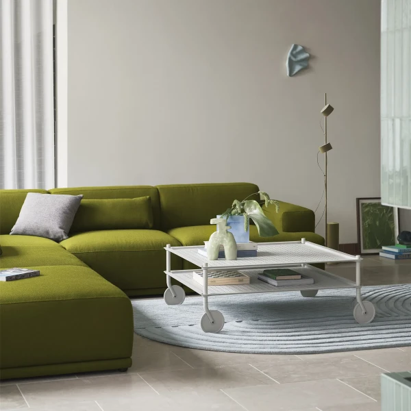 Flow coffee table grey ridge vase light blue 16 frosted glass connect soft vidar 956 relevo rug sage green post floor muuto kuva