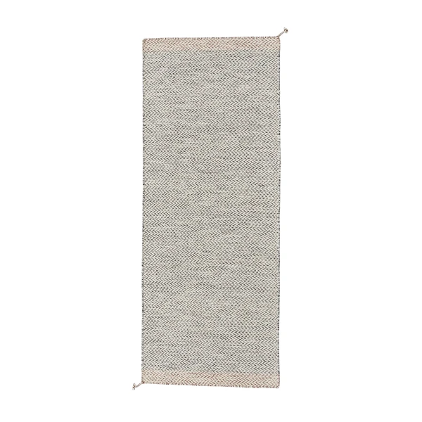 Ply rug recycled polyster 80x200 black white muuto hi res 150 kuva