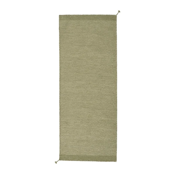 Ply rug recycled polyster 80x200 moss green muuto hi res 150 kuva