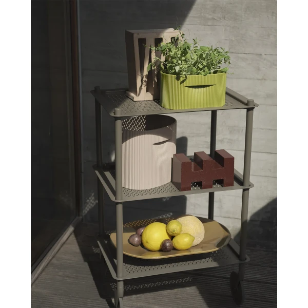 Flow trolley 3 layer taupe ridge planter 13 24 moss green beige mere bowl brown green muuto org 150 image