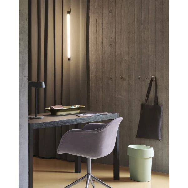 fine suspension lamp 60 black fiber armchair allure leather lavender workshop table 130 mere bowl muuto kuva