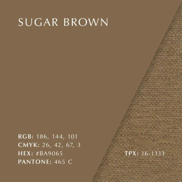 Colour swatch fabric sugar brown kuva