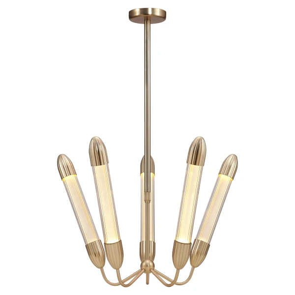 UMAGE packshot 2622 Lemon Squeeze ceiling lamp short penta plated brass 2 kuva