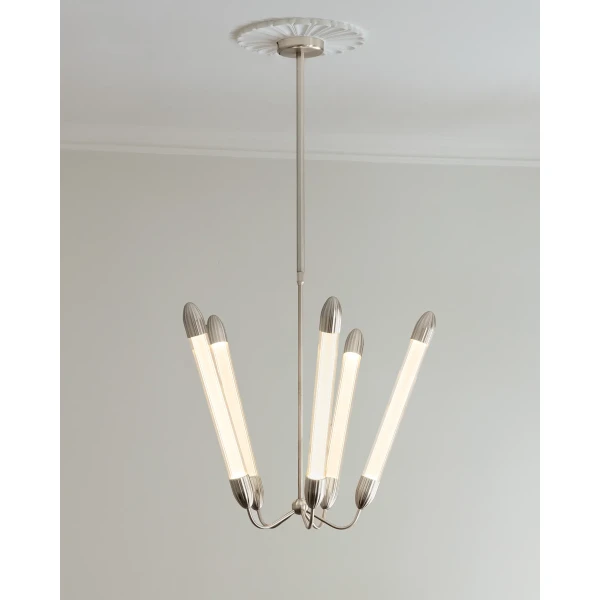 UMAGE lifestyle Lemon Squeeze ceiling lamp long penta polished steel 1 image