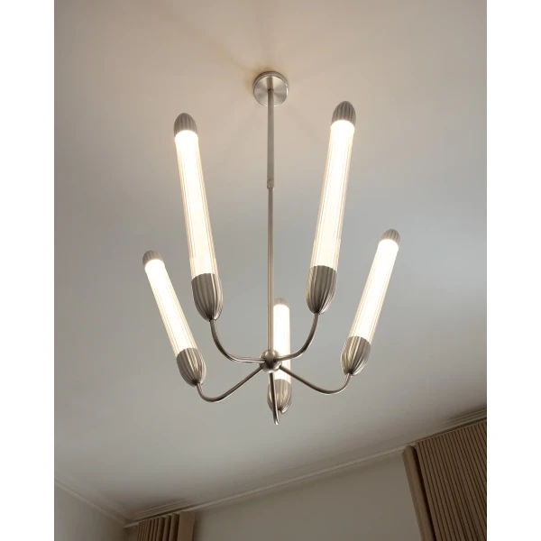 UMAGE lifestyle Lemon Squeeze ceiling lamp long penta polished steel 2 image