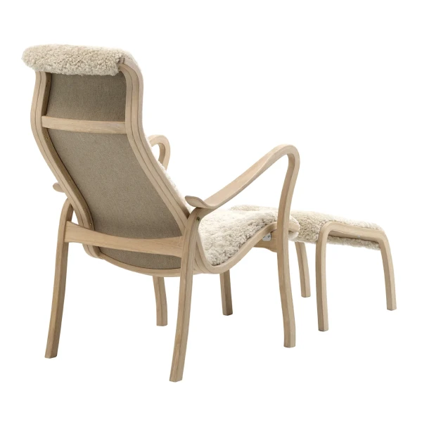 Broderna Anderssons TORPAREN nojatuoli + rahi valkopigmentoitu tammilampaanvilla moonlight 3 image