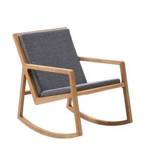 LUX keinutuoli, tammi/kangas lido harmaa kuva