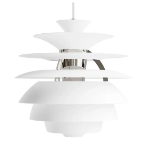 Louis Poulsen PH SNOWBALL riippuvalaisin, soft white/chrome kuva