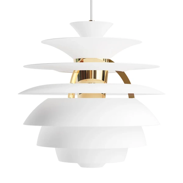 PH Snowball Soft White Brass Pendant OFF kuva