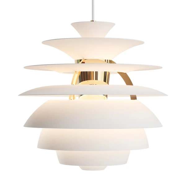 PH Snowball Soft White Brass Pendant kuva