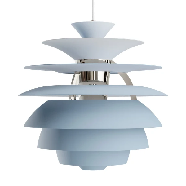 PH Snowball Dusty Blue Chrome Pendant OFF kuva
