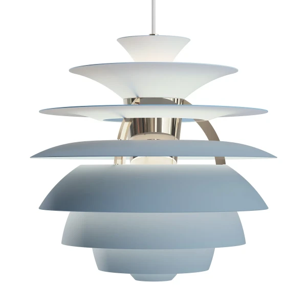 PH Snowball Dusty Blue Chrome Pendant kuva