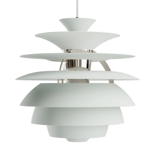 PH Snowball Dusty Green Chrome Pendant OFF kuva