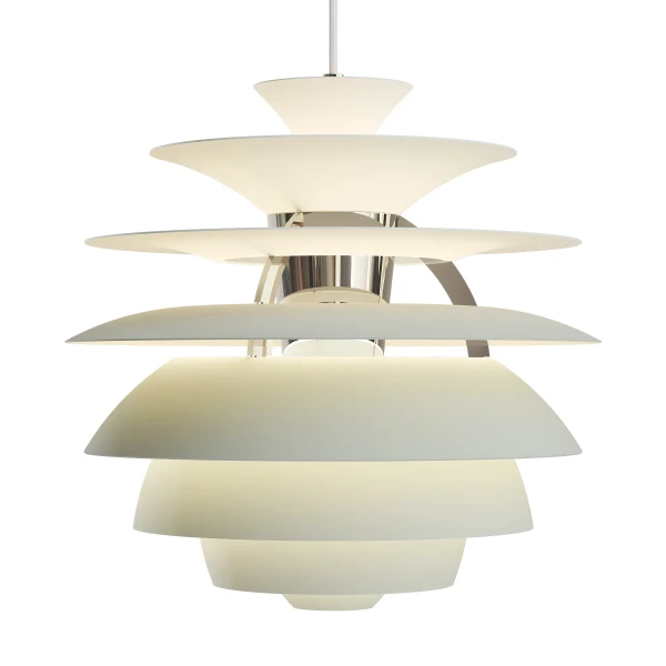 PH Snowball Dusty Green Chrome Pendant kuva