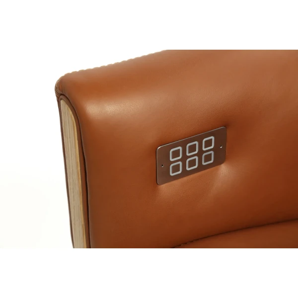 BD Mobel WASA LUX mekanismi nojatuoli nahka cognac 2 kuva