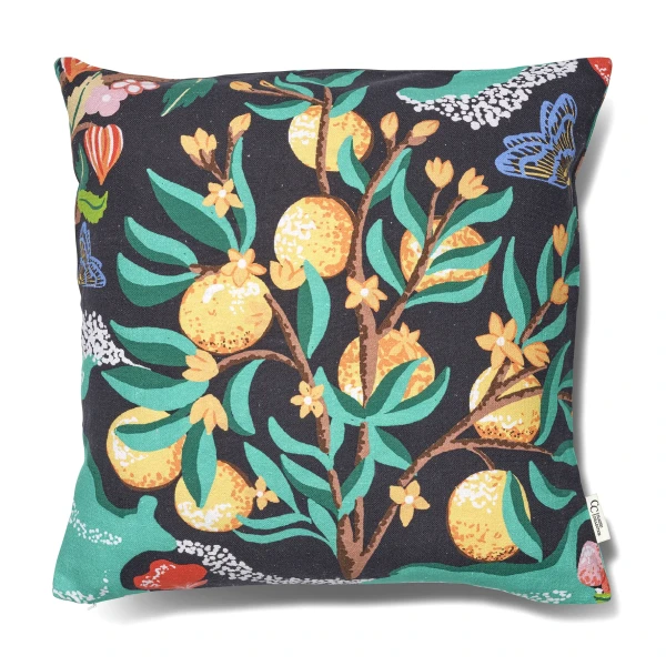 Classic Collection BOTANICAL ORANGE kuddfodral svart image
