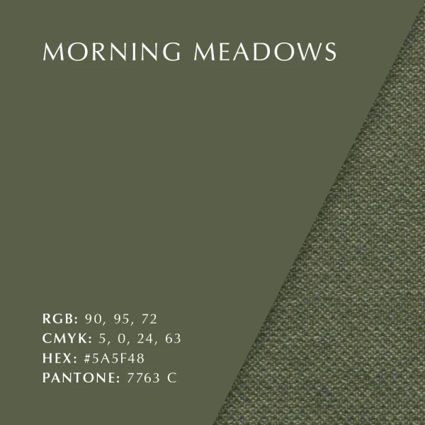 Colour swatch fabric morning meadows kuva