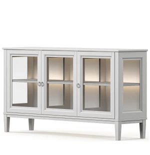 Englesson STOCKHOLM 2.0 vitriinikaappi valaistuksella, 1 osa, whitewash kuva