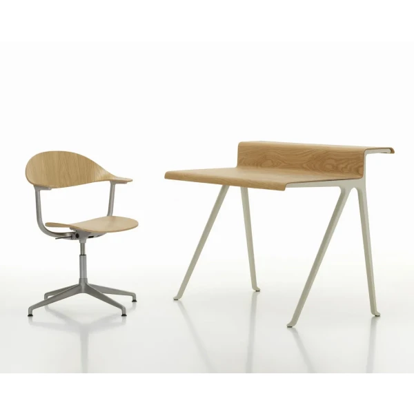 Vitra Courier Desk Light Oak Chalk Mynt Chair image