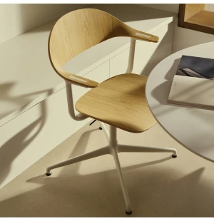 Vitra MYNT stol, 4-kryssunderrede, ekfanér/Soft Light image